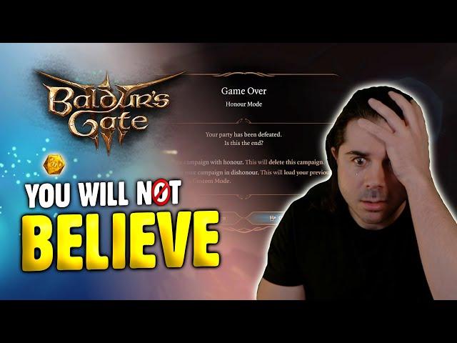 The Most Tragic Honour Mode Run in Baldur's Gate 3 History...