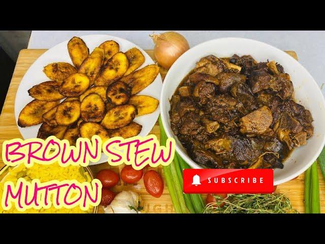 Brown Stew Goat Recipe Jamaican style || Delicious Brown Stew Mutton