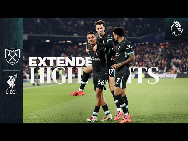 Extended Highlights: West Ham 0-5 Liverpool | Reds hit FIVE in London to end 2024