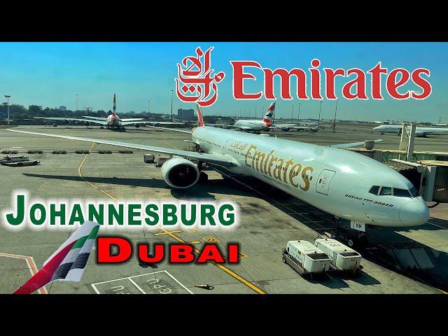 8 HOURS on EMIRATES Flight EK 762 | Johannesburg to Dubai Boeing 777-300ER