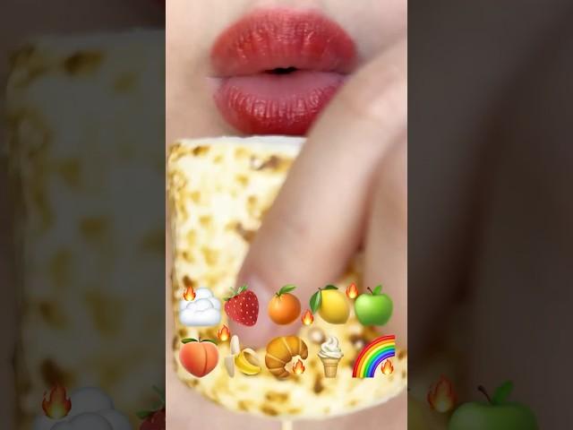 ASMR MARSHMALLOW ️ EMOJI FOOD 이모지 먹방 (sped up)