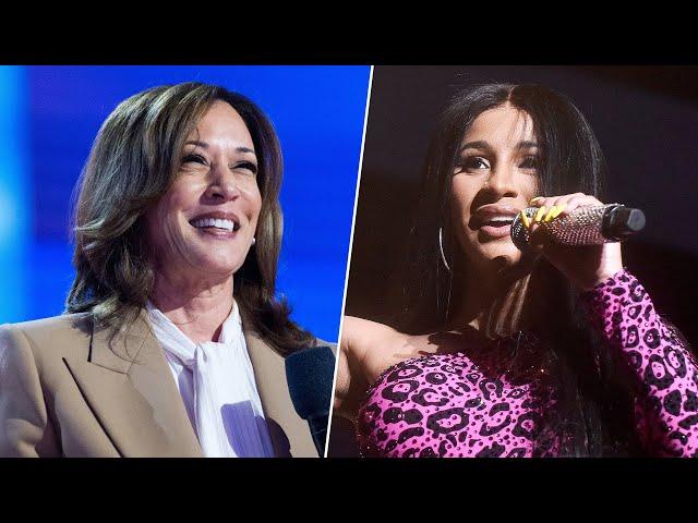 LIVE: Cardi B appears with Kamala Harris at campaign rally in Milwaukee, Wisconsin