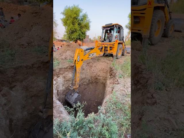 Well Digging Backhoe Loader #shorts #jcb #shortsvideo