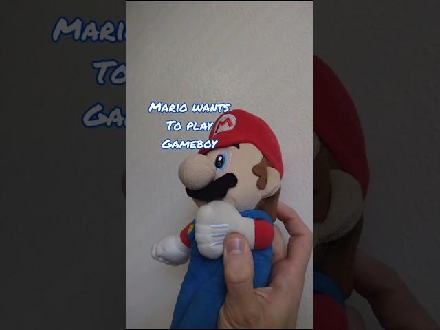 Mario wants a Gameboy #shorts #supermario #plush #nintendo