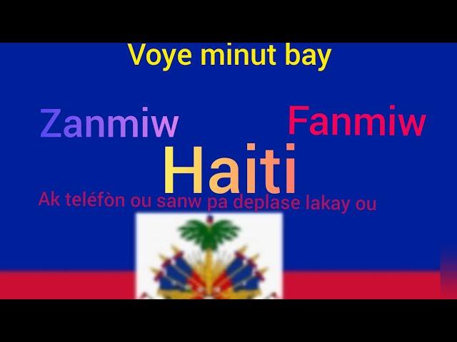 Men kijan pou voye minute (kob) pou fanmiw haiti  avek telefòn ou.