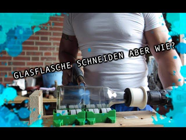 Flasche schneiden mit einem Glasschneider Flaschenboden richtig abtrennen