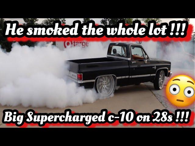 WILD CAR REVIEW… VIOLENT PULLS IN THIS SUPERCHARGED C-10 ON 28s BILLETS