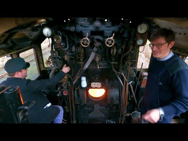 Black 5 44806 cab ride on the Santa train from Levisham to Pickering on the Moors Railway