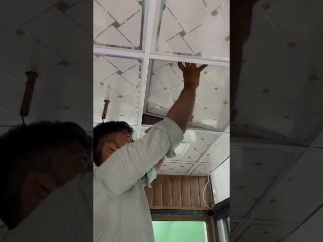 PVC WATERPROOF CEILING, BY PARADISE DECOR, 9892697457, PVC ceiling design 2by2, #satisfying #shorts