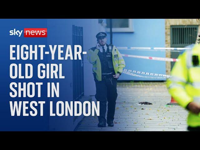 Manhunt launched after girl, 8, shot in west London