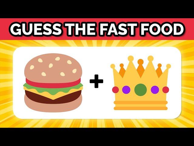 Can You Guess the Fast Food Restaurant by Emojis ?!