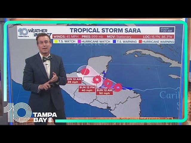 Tracking the Tropics: Tropical Storm Sara to bring major flooding to Central America