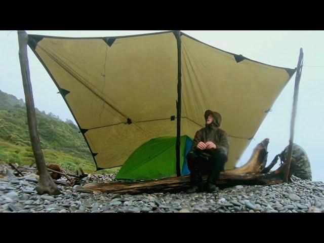 Windy Coastal Camping in the Rain - I Bailed