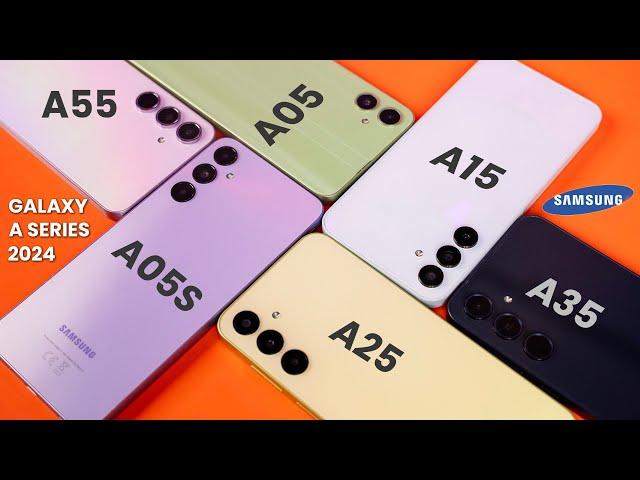 Every Samsung Galaxy A Series Phone Compared (2024): A05 A05s A15 A25 A35 A55