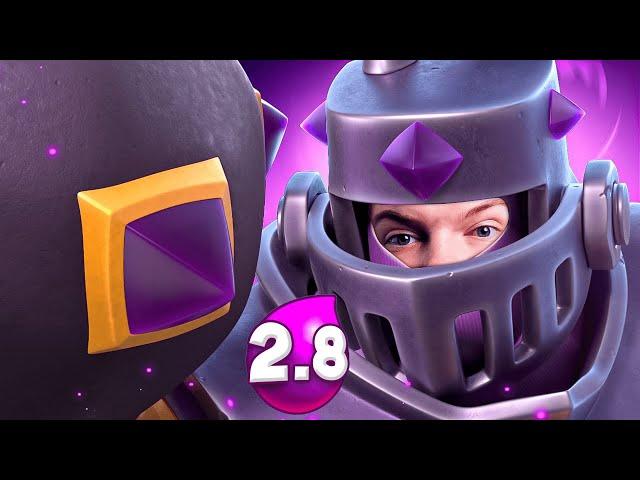 2.8 FAST MEGA KNIGHT CYCLE DECK IN CLASH ROYALE!