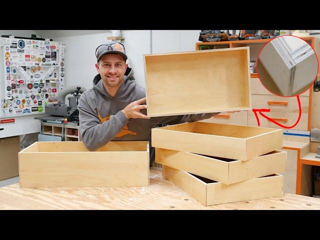 How To Build Plywood Drawers, Strong, Easy and FAST!