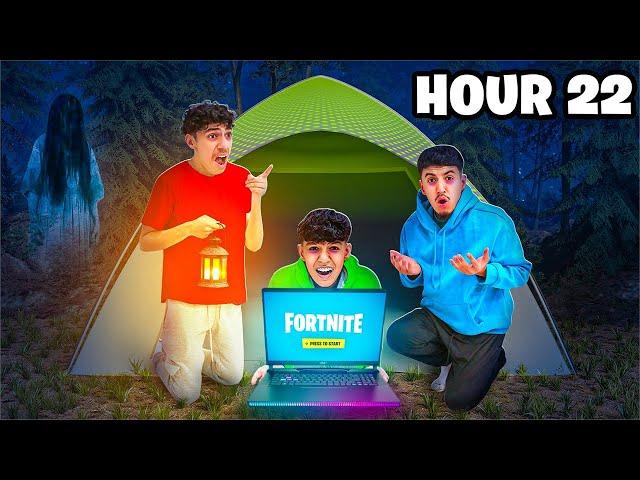 Last To Stop Playing Fortnite In The Dark Wins V-Bucks! (Scary)