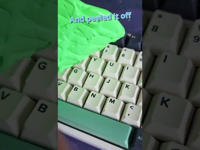 The BEST way to clean a keyboard. #shorts