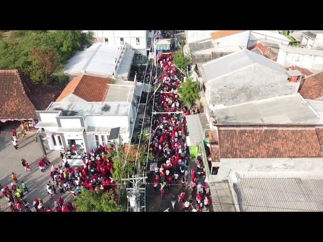 JALAN SEHAT KELURAHAN DESA SRI WULAN DEMAK | Video Dokumentasi Drone