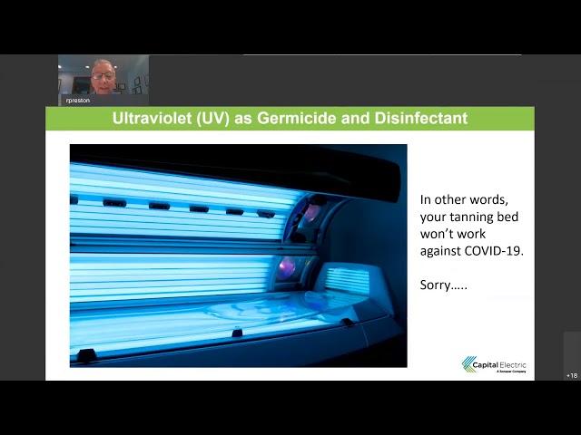 Disinfection with UV Radiation Lighting (UVC)