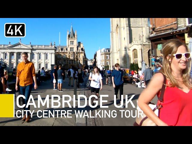 Cambridge, England Walk I City Centre Walking Tour 4K