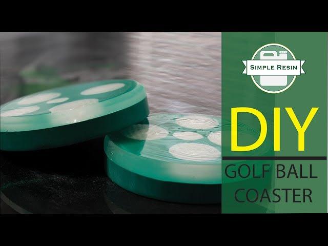 How to make resin coasters - DIY golf ball coaster