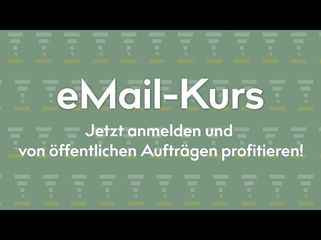 eMail-Kurs: Grundlagen des Vergaberechts - Jetzt anmelden! | B_I ausschreibungsdientse