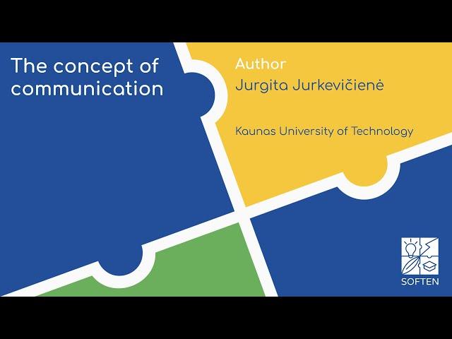 The concept of communication (Jurgita Jurkevičienė)