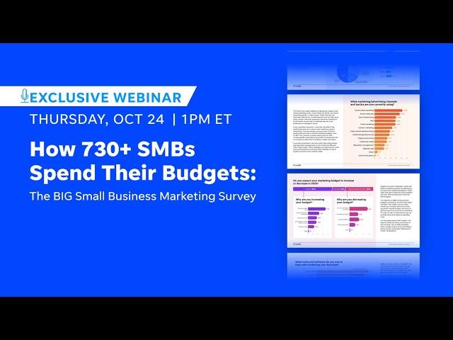 How 730+ SMB’s Spend Their Budgets : The Big Small Business Marketing Survey