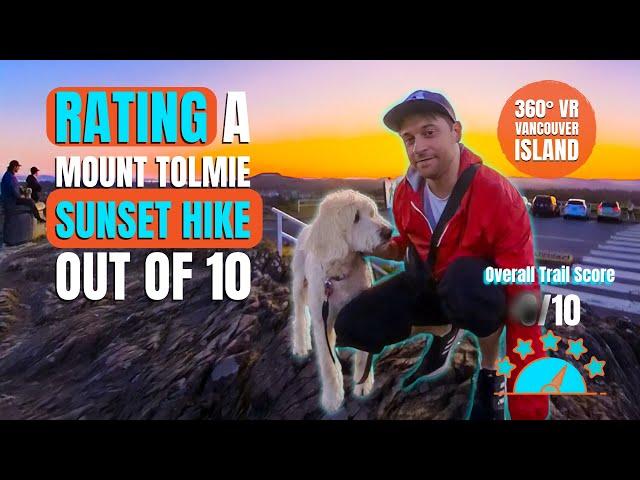 Victoria’s Best Easiest Sunset Hike with a old Dog? | Mount Tolmie Hike in 360° VR