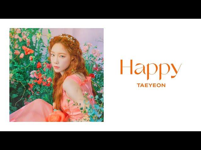 TAEYEON 태연 'Happy' Official Lyrics Eng