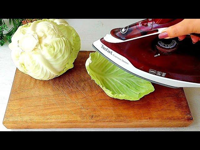 CABBAGE and STEAM IRON! You will thank Me for this! MUST TRY IT!