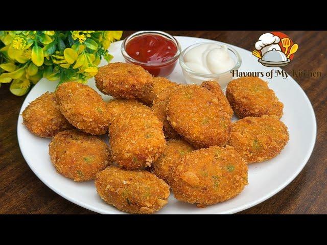 Crispy Cutlets Recipe | Easy SNACKS Potato Chicken Cutlets | सिर्फ़ 250 gm चिकन से बनाए कटलेट्स