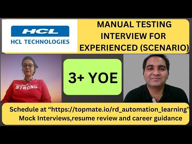 Manual Testing Interview Questions and Answers| Testing Interview Questions | RD Automation Learning