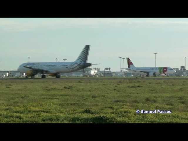 Vueling & Aigle Azur || Take Off Rwy 03 || Lisbon