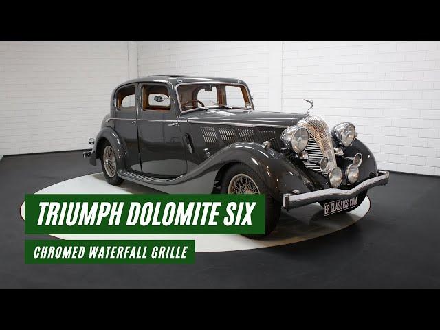 Triumph Dolomite Six Saloon | Extensively restored | Very rare | 1937 -VIDEO- www.ERclassics.com