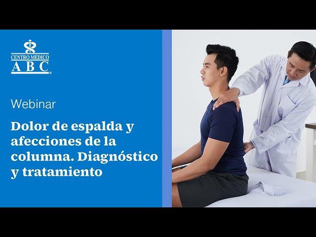 Webinar: dolor de espalda y afecciones de la comuna. Diagnóstico y tratamiento