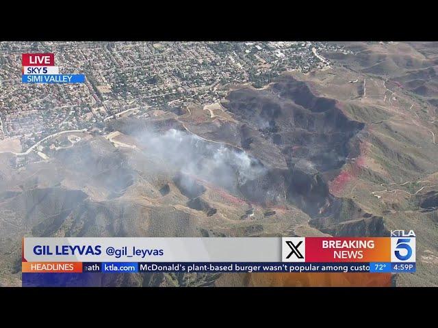 Sharp Fire prompts evacuations in Simi Valley - 5 p.m. Update