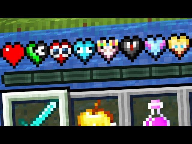 Minecraft, But There Are YouTuber Hearts...