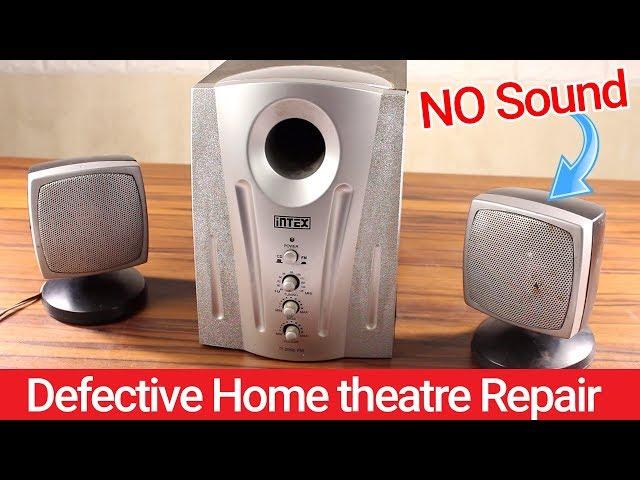 Home theatre Speaker Problem Fix | No Sound On Right Speaker | How To Repair Home Theatre ?