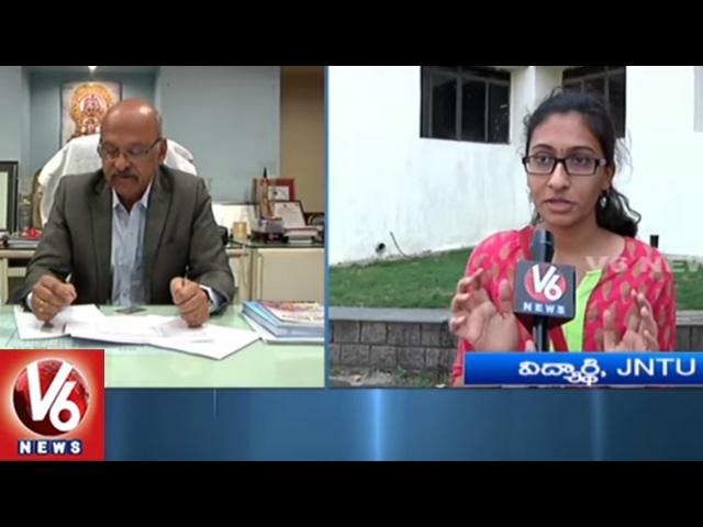 B-Tech 2nd Year Students Unhappy With JNTUH Paper Valuation | Pass Percentage 26% | V6 News