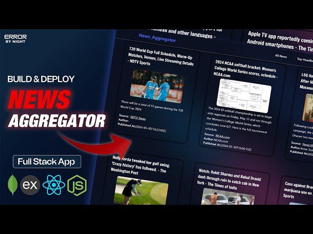 News Aggregator Website Using MERN STACK