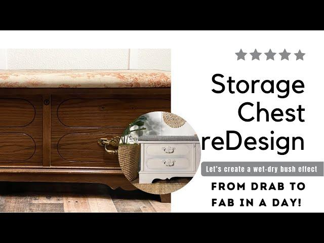 Storage Chest reDesign  |  Wet-dry brushing  | From Drab to Fab in A Day!