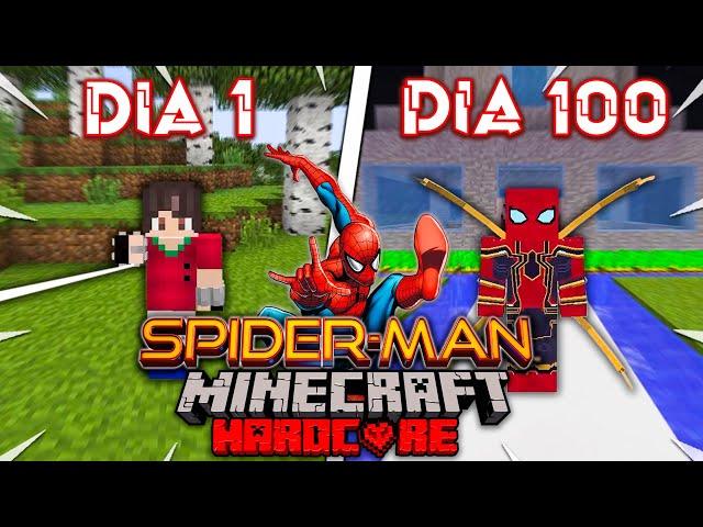 SOBREVIVÍ 100 Días SIENDO SPIDER-MAN! en Minecraft HARDCORE...esto fue lo que pasó #100dias