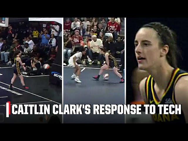 Caitlin Clark follows up technical foul the best way she knows how 🪣 | WNBA on ESPN