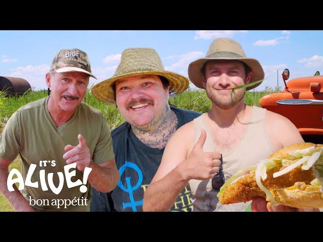 Brad and Matty Matheson Go Noodling for Catfish Part 2 | It's Alive | Bon Appétit