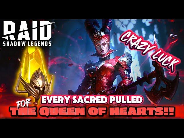 EVERY Sacred Shard Pulled for The QUEEN of HEARTS - A F2P Series | RAID: Shadow Legends