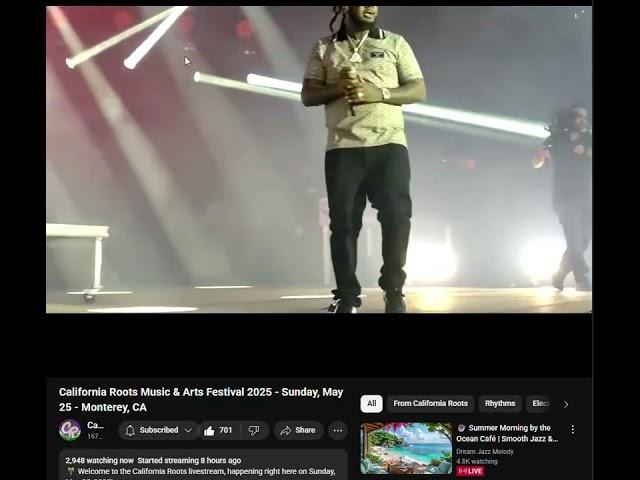 California Roots Music & Arts Festival 2025 LIVE RIGHT NOW PRESS PLAy for T-pain LOVE #tpain