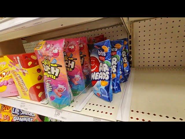 Target Candy Aisle Shelf Organization 10-11-2022