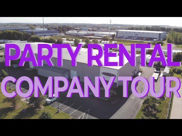 Party Rental Company Tour - Event Essentials